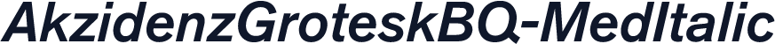 AkzidenzGroteskBQ-MedItalic