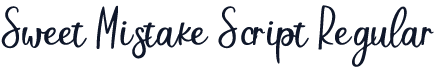 Sweet Mistake Script Regular