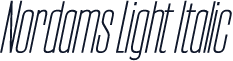 Nordams Light Italic