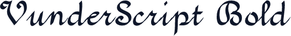 VunderScript Bold
