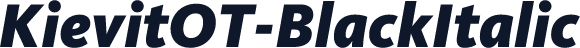 KievitOT-BlackItalic