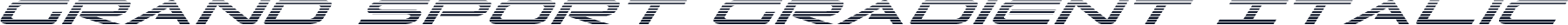 Grand Sport Gradient Italic