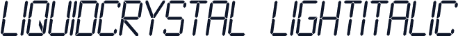 LiquidCrystal-LightItalic