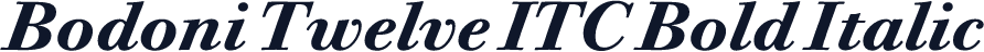 Bodoni Twelve ITC Bold Italic