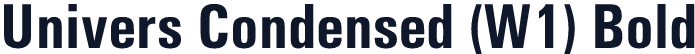 Univers Condensed (W1) Bold