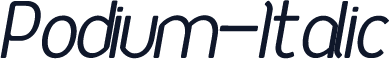 Podium-Italic