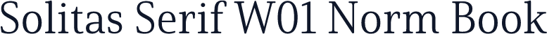 Solitas Serif W01 Norm Book