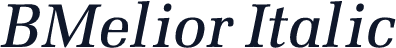 BMelior Italic