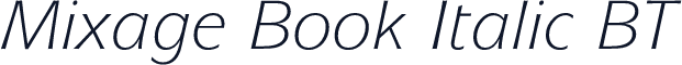 Mixage Book Italic BT