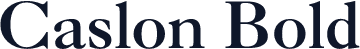 Caslon Bold