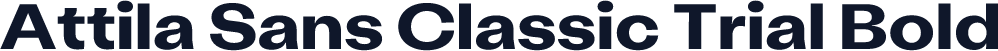 Attila Sans Classic Trial Bold
