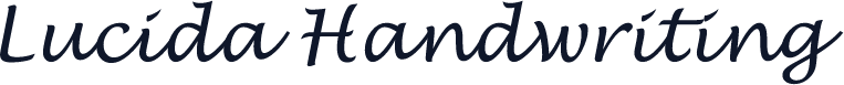 Lucida Handwriting