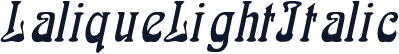 LaliqueLightItalic