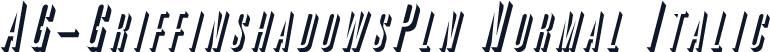 AG-GriffinshadowsPln Normal Italic