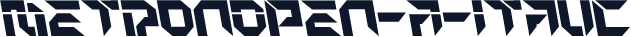 MetronOpen-A-Italic