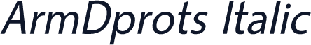 ArmDprots Italic