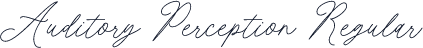 Auditory Perception Regular