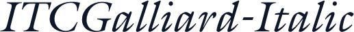 ITCGalliard-Italic