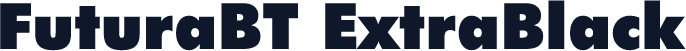 FuturaBT ExtraBlack