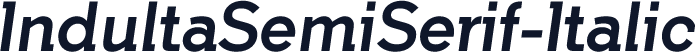IndultaSemiSerif-Italic