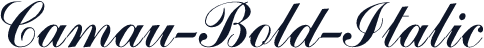 Camau-Bold-Italic