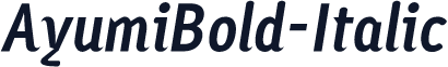 AyumiBold-Italic