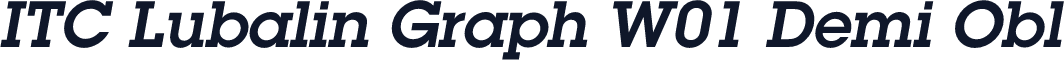 ITC Lubalin Graph W01 Demi Obl
