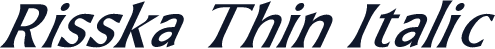 Risska Thin Italic