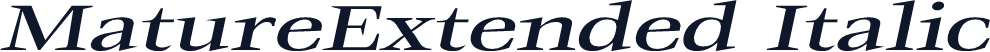MatureExtended Italic