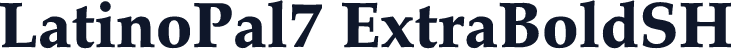 LatinoPal7 ExtraBoldSH