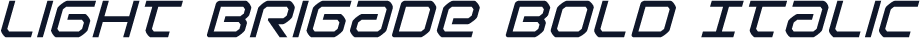 Light Brigade Bold Italic