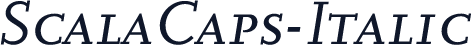 ScalaCaps-Italic