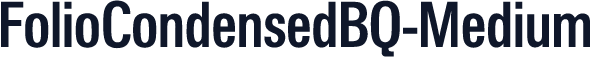 FolioCondensedBQ-Medium