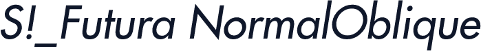 S!_Futura NormalOblique