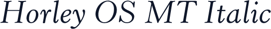 Horley OS MT Italic