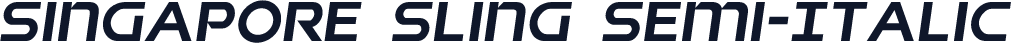 Singapore Sling Semi-Italic