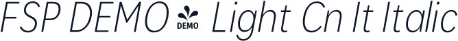 FSP DEMO - Light Cn It Italic