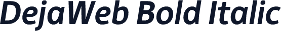 DejaWeb Bold Italic