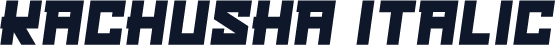 Kachusha Italic