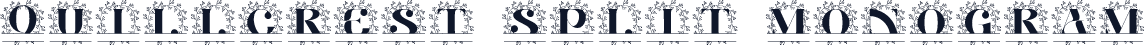 Quillcrest Split Monogram