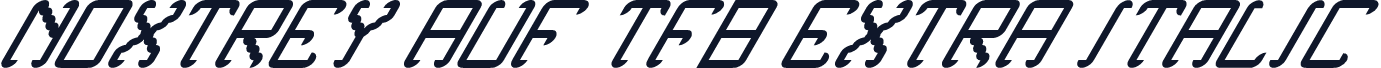 Noxtrey Auf tfb extra Italic