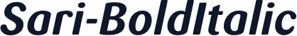 Sari-BoldItalic