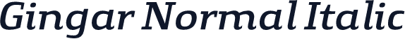 Gingar Normal Italic