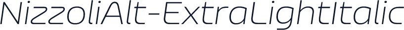 NizzoliAlt-ExtraLightItalic