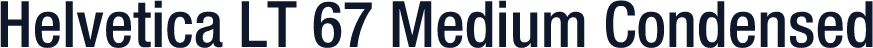 Helvetica LT 67 Medium Condensed