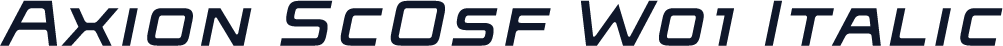 Axion ScOsf W01 Italic