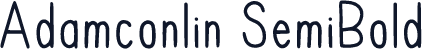 Adamconlin SemiBold