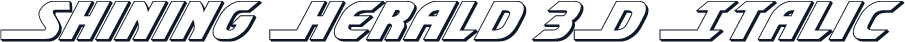 Shining Herald 3D Italic