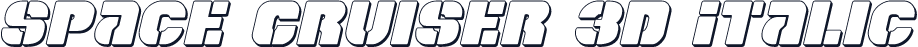 Space Cruiser 3D Italic