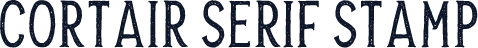 Cortair Serif Stamp